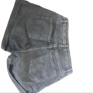 Black stretchy jean short